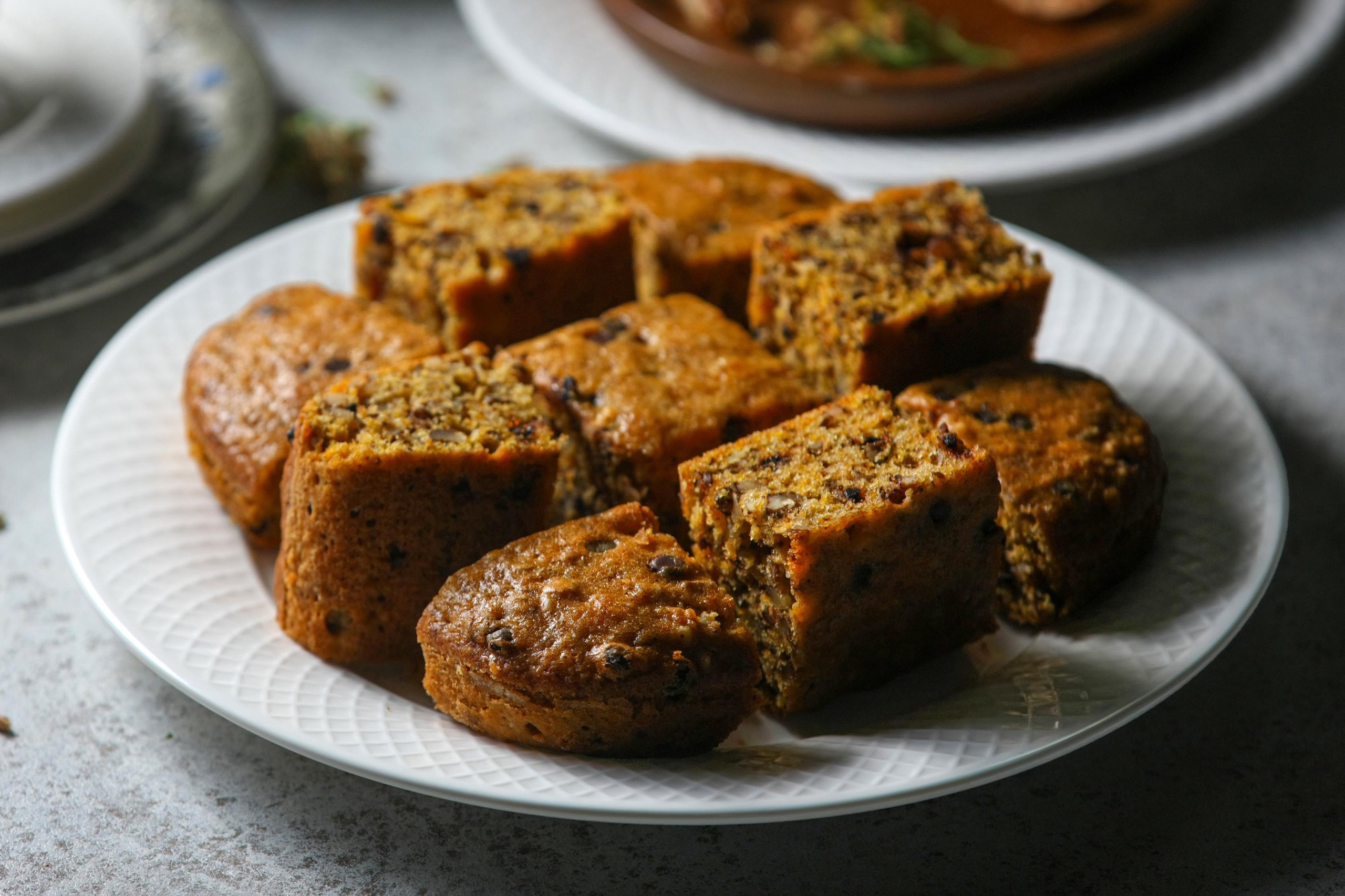 Тыквенный кекс с шоколадными каплями и грецкими орехами