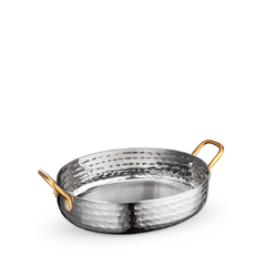 Мини-сковородка сервировочная овальная с ручками wl‑554107/s Wilmax (photo 1)