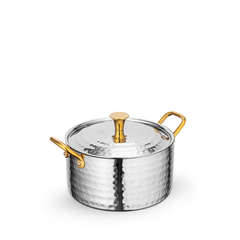 Мини-кастрюля сервировочная с ручками и крышкой wl‑554145/s Wilmax (photo 1)