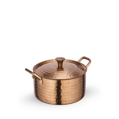 Мини-кастрюля сервировочная с ручками и крышкой wl‑554245/s Wilmax (photo 1)