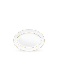 Блюдо овальное с золотыми линиями 20x14 см wl‑880.102.114/a Wilmax (photo 1)