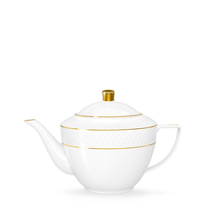 чайник заварочный с золотыми линиями 900 мл wl‑880.102.452/a Wilmax (photo 1)