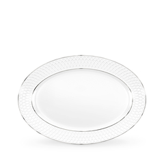 Блюдо овальное с платиновыми линиями 35x25 см wl‑880.103.117/a Wilmax (photo 1)