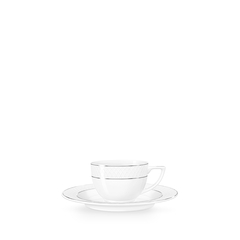 чашка кофейная и блюдце с платиновыми линиями 90 мл wl‑880.103.400/ab Wilmax (photo 1)