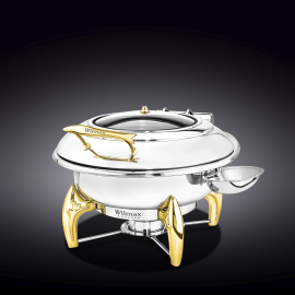 Glass Lid Round Chafing Dish with Stand WL‑559921/AB
