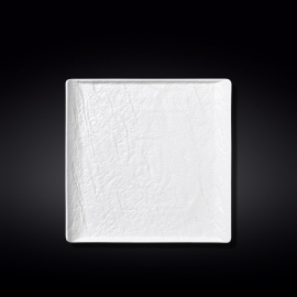 Square Plate WL‑661506/A, Colour: White Matt, Centimetres: 21.5 x 21.5