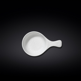 Baking Dish with Handle WL‑661538/A, Colour: White Matt, Centimetres: 16 x 10, Millilitres: 160