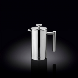 Double Wall French Press in Colour Box WL‑551005/1C, Color: Silver, Mililiters: 350