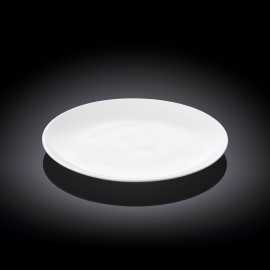 Rolled Rim Bread Plate WL‑991011/A, Colour: White, Centimetres: 15