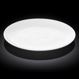 Rolled Rim Round Platter WL‑991024/A, Color: White, Centimeters: 30.5