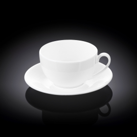 Tea Cup & Saucer WL‑993000/AB, Colour: White, Millilitres: 250