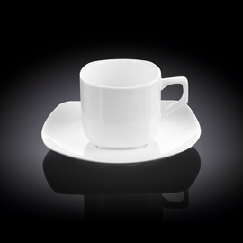 Чашка чайная и блюдце 200 мл WL‑993003/AB, Цвет: Белый, Объем: 200