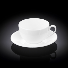 Tea Cup & Saucer WL‑993190/AB, Colour: White, Millilitres: 300