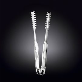 Ice Tongs White Box Packing WL‑999144/A, Colour: Silver, Centimetres: 19.5