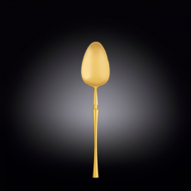 Ложка десертная 18,5 см на блистере WL‑999568/1B, Цвет: Золотой матовый
