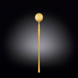 Long Drink Spoon on Blister Pack WL‑999569/1B, Colour: Gold Matt