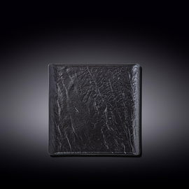 Square Plate WL‑661105/A, Colour: Black, Centimetres: 17 x 17