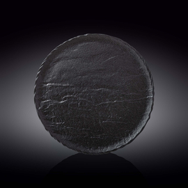 Round Plate WL‑661127/A, Colour: Black, Centimetres: 28