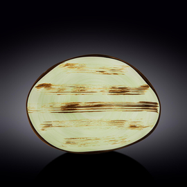 Stone Shape Dish WL‑668142/A, Colour: Pistachio, Centimetres: 33 x 24.5