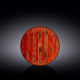 Round Plate WL‑668211/A, Color: Red, Centimeters: 18
