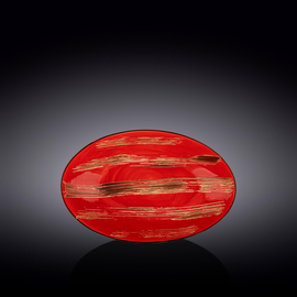 Oval Bowl WL‑668240/A, Color: Red, Centimeters: 25 x 16.5 x 6