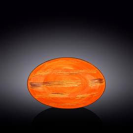 Oval Bowl WL‑668340/A, Colour: Orange, Centimetres: 25 x 16.5 x 6
