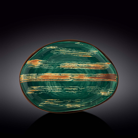 Stone Shape Dish WL‑668542/A, Colour: Green, Centimetres: 33 x 24.5