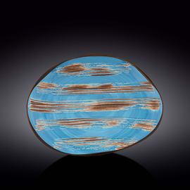 Stone Shape Dish WL‑668642/A, Colour: Blue, Centimetres: 33 x 24.5