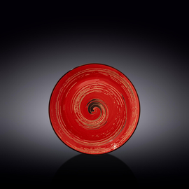Round Plate WL‑669211/A, Color: Red, Centimeters: 18