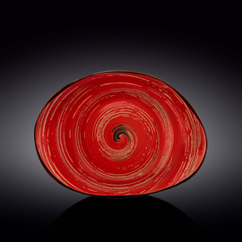 Stone Shape Dish WL‑669242/A, Colour: Red, Centimetres: 33 x 24.5