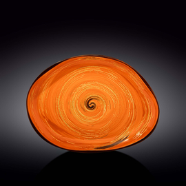Stone Shape Dish WL‑669342/A, Colour: Orange, Centimetres: 33 x 24.5