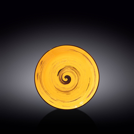 Round Plate WL‑669411/A, Colour: Yellow, Centimetres: 18