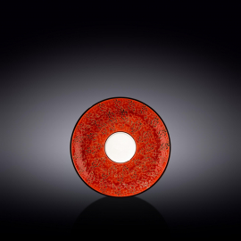 Saucer WL‑667235/B, Colour: Red, Centimetres: 14