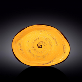 Stone Shape Dish WL‑669442/A, Colour: Yellow, Centimetres: 33 x 24.5