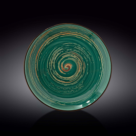 Round Plate WL‑669516/A, Colour: Green, Centimetres: 28