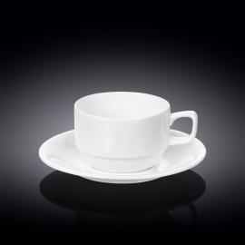 Tea cup & saucer set of 6 in colour box wl‑993008/6c Wilmax (photo 1)