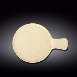 Round Serving Dish with Handle WL‑661337/A, Colour: Sand, Centimetres: 30.5 x 21.5