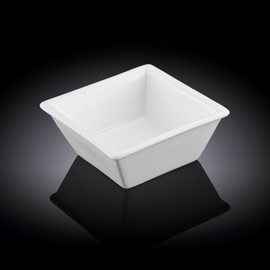 Square Dish WL‑992387/A, Colour: White, Centimetres: 11 x 11 x 4.5, Millilitres: 250