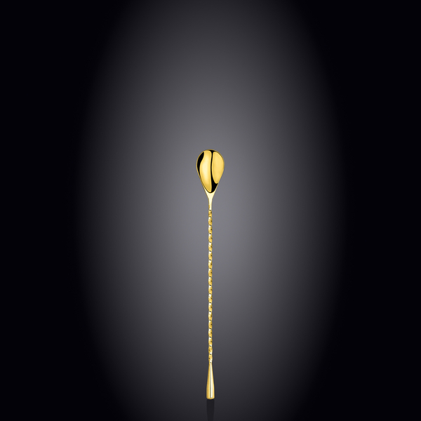 Bar Spoon on Blister Pack WL‑552502/1B, Color: Gold