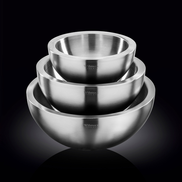 Double Wall Bowl Set of 3 WL‑553005/3A