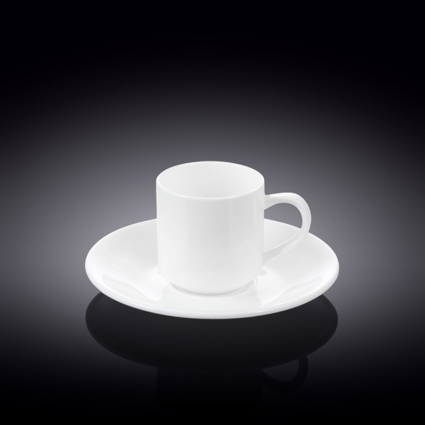 Набор из 2-х кофейных чашек с блюдцами 90 мл wl‑993007/2c Wilmax (photo 1)