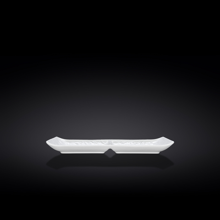 Блюдо прямоугольное 2-х секционное 27x13 см wl‑661535/a Wilmax (photo 2)