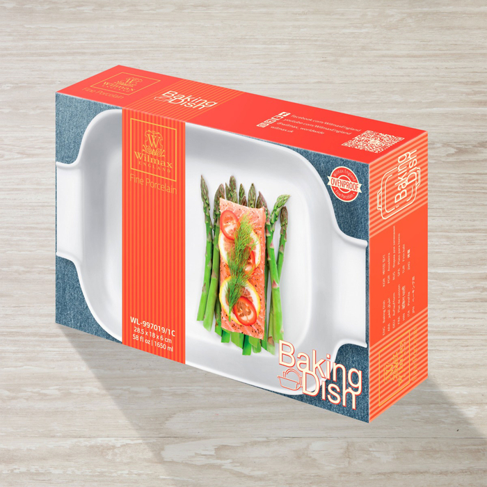 форма для запекания с ручками 28,5x18x6 см wl‑997019/1c Wilmax (photo 2)