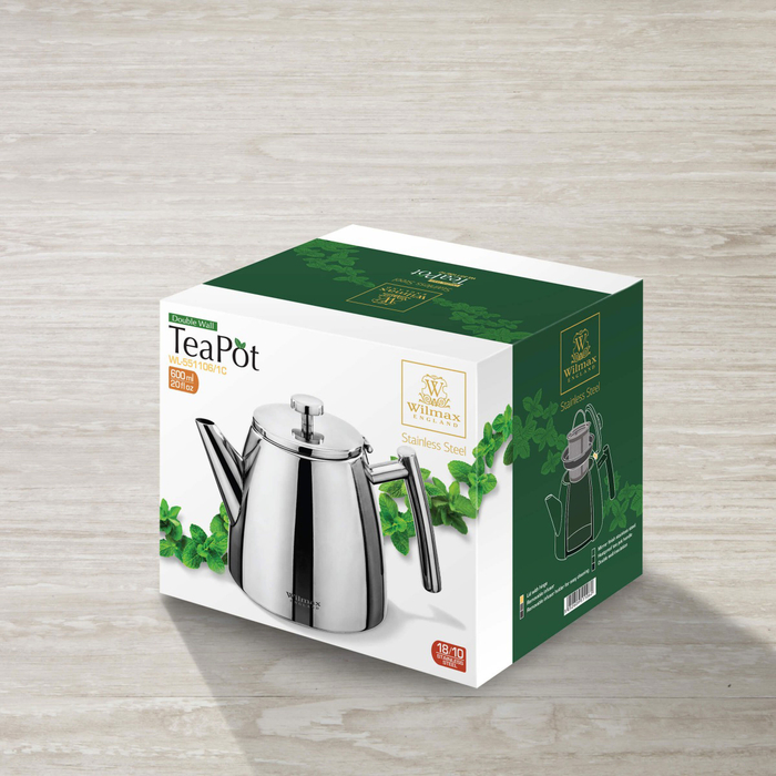 чайник заварочный двустенный 600 мл wl‑551106/1c Wilmax (photo 2)
