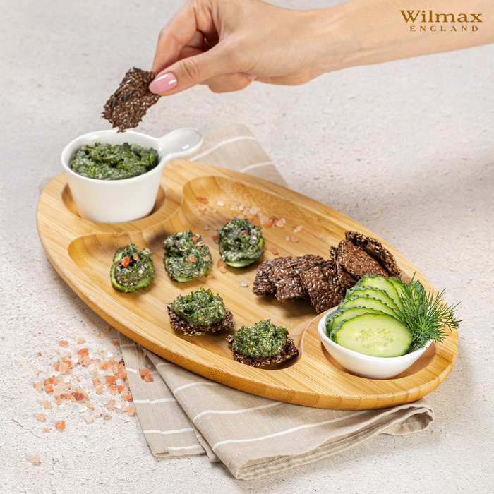 Блюдо 3-х секционное овальное 35,5x20,5 см wl‑771039/a Wilmax (photo 3)