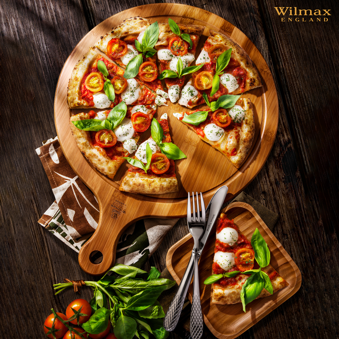 Доска сервировочная с ручкой круглая 46x35,5 см wl‑771103/a Wilmax (photo 5)