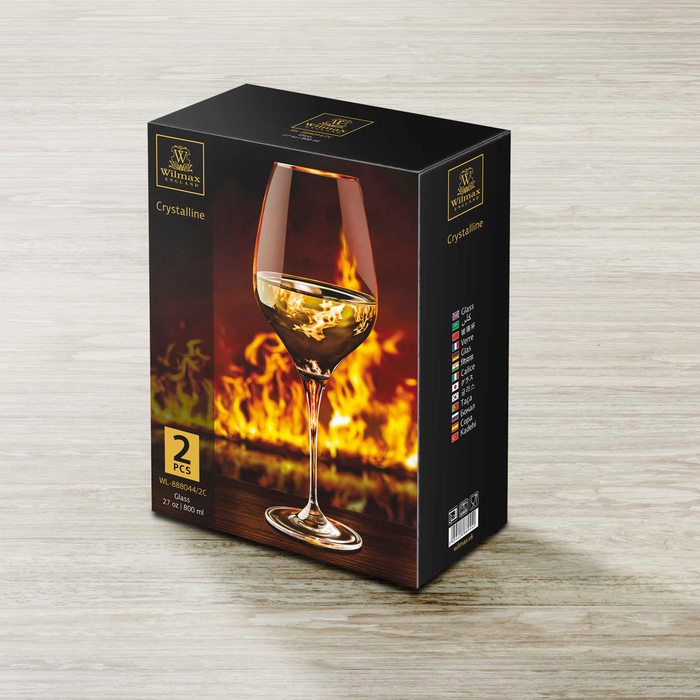 Набор из 2-х бокалов для вина 790 мл wl‑888044/2c Wilmax (photo 3)