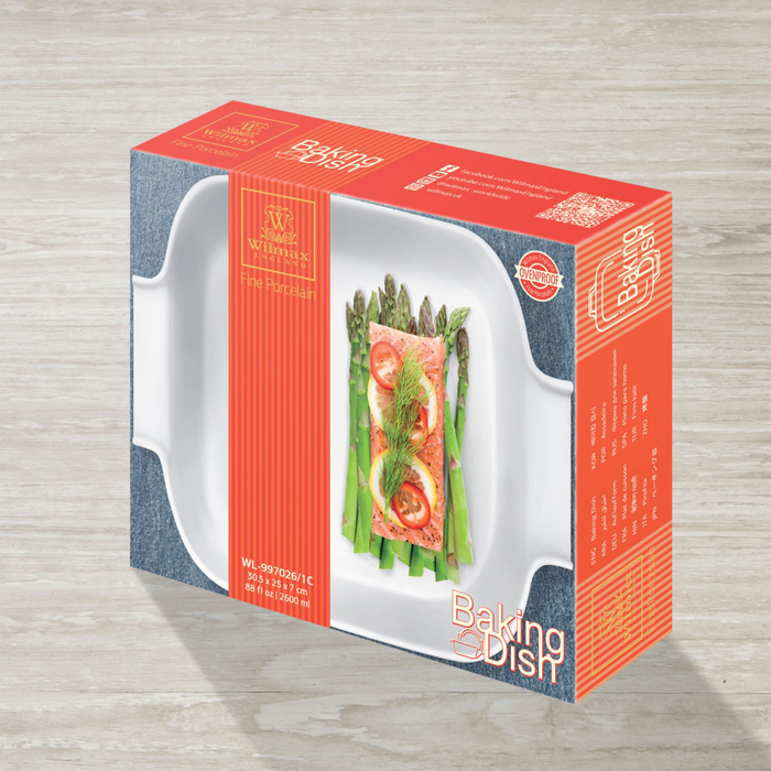 форма для запекания с ручками 30,5x25x7 см wl‑997026/1c Wilmax (photo 2)
