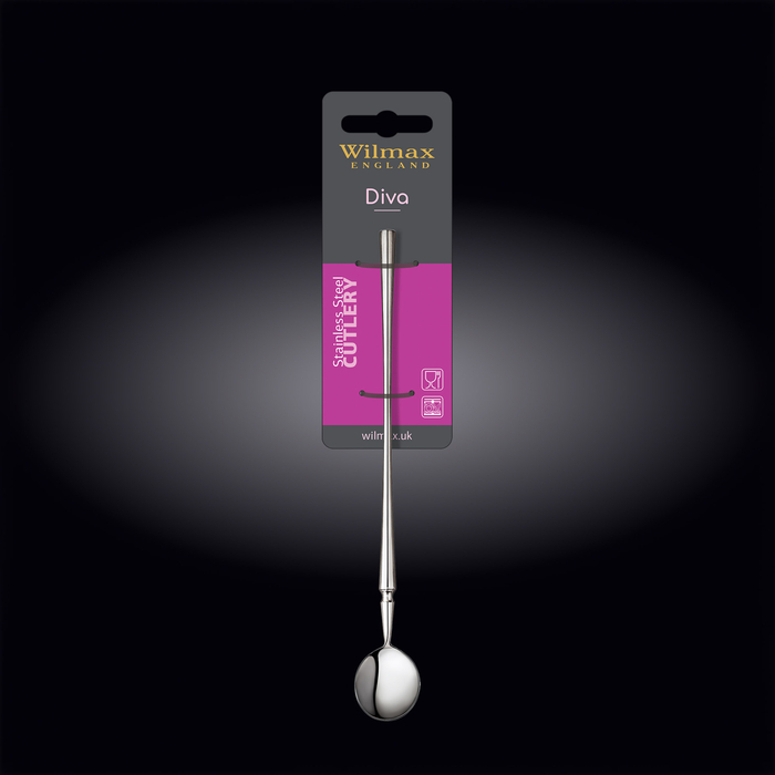 Ложка коктейльная 20,5 см на блистере wl‑999509/1b Wilmax (photo 2)