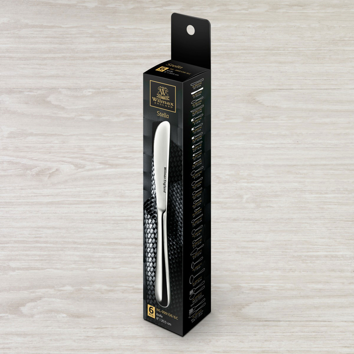 Набор из 6-ти салатных/десертных ножей 20,5 см wl‑999106/6c Wilmax (photo 2)